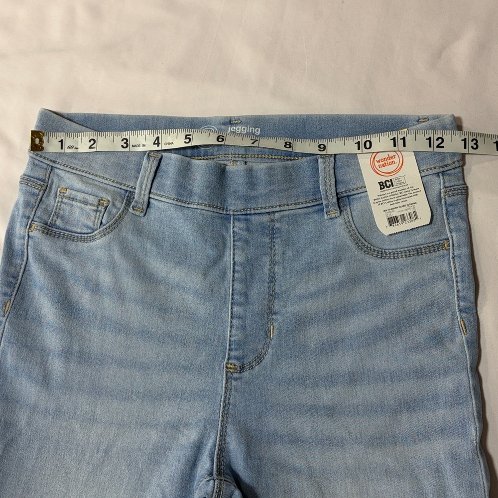 Wonder nations girls flare pull on jeans size 10/12 large - Picture 4 of 9